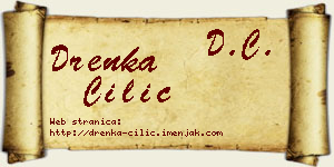 Drenka Cilić vizit kartica